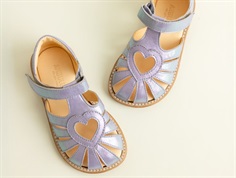 Angulus sandal purple metallic with heart  